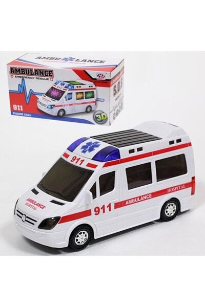 Sole 3d Işıklı, Sirenli Çarp Dön Sensörlü Ambulans