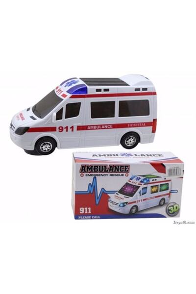 Sole 3d Işıklı, Sirenli Çarp Dön Sensörlü Ambulans