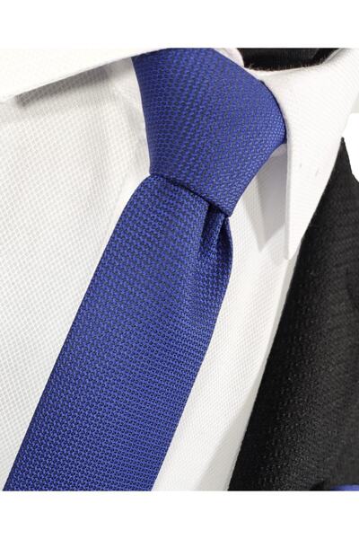 BLC Basic Line Co. Σετ μαντήλια με γραβάτα Parliament Blue Color Dobby