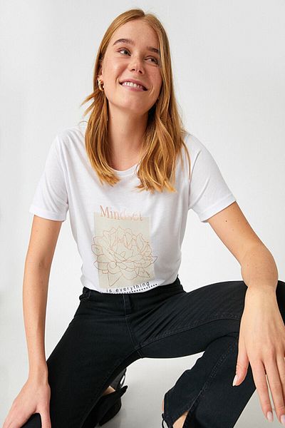 Koton T-Shirt SS - Απλό σχέδιο