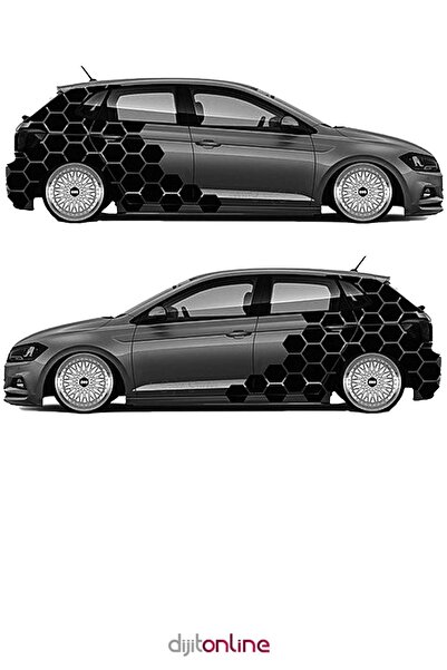 Dijitonline Petek Yan Kapı Sticker-arka Çamurluk Sticker-araba Sticker 120x13...