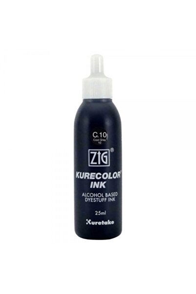 Zig Kurecolor Ink Alkol Bazlı Mürekkep 25ml C10 Cool Gray 10