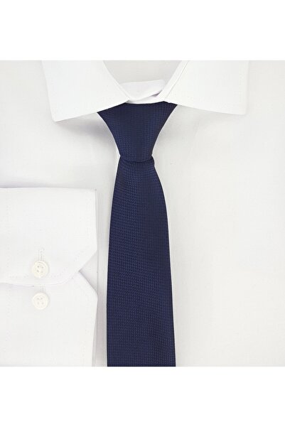 Le Voux Синій колір Оксфордський краватка з візерунком і хустинка