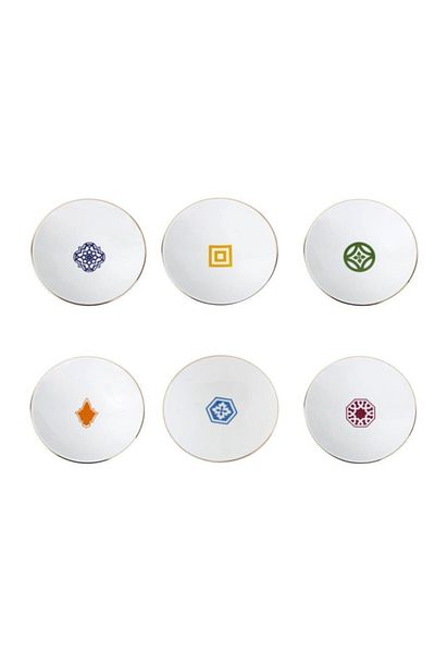 Porland Morocco Series - 6 Pieces 19cm Pit Plate Set
