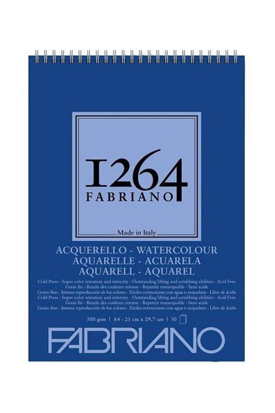 Fabriano Watercolor Notebook with Spiral 300 Gr20 YpA4 1264