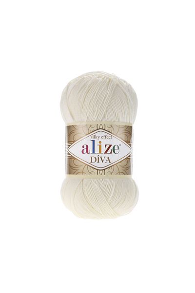 Alize Πλεκτό χειρός Diva Cream Color - String Light 062