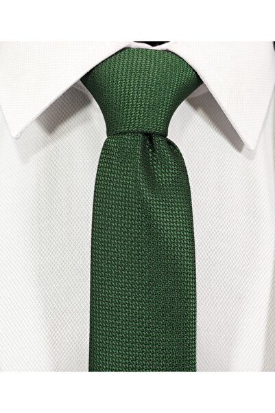 BLC Basic Line Co. Комплект вратовръзка и кърпичка в зелен цвят Dobby