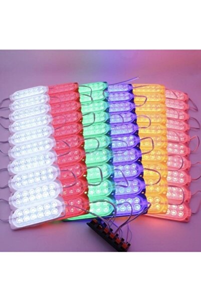 Hazar Led Çakar Modül Kırmızı 12 Ledli 12 Volt 2.4 w 2 Adet Kırmızı Çakar