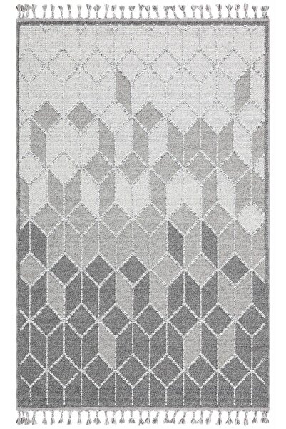 MEVAHALI Eko Halı Soho Sh 03 Grey Hav Toz Vermez Hasır Dokuma Modern Makine H...