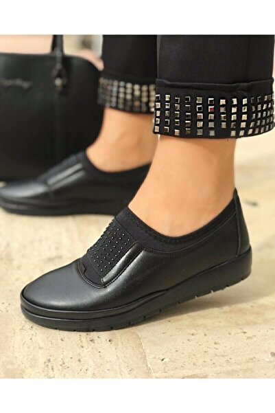 By Yağlıoğlu حذاء الأم لتقويم العظام بكعب جل من الجلد الطبيعي من Yağlıoğlu Yc341