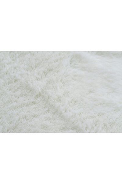 Paris Life Plush Throw Pillow Cover - White