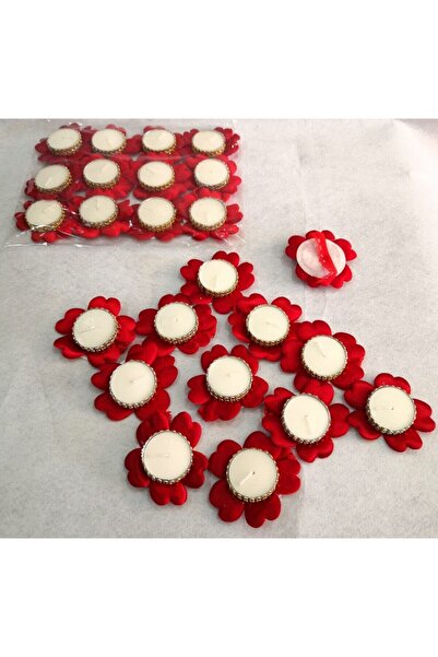 Genel Markalar Kı Na Gecesi Için Kapli El Mumu ((( Kırmızı ))) 12'li Paket – Kına Mumu