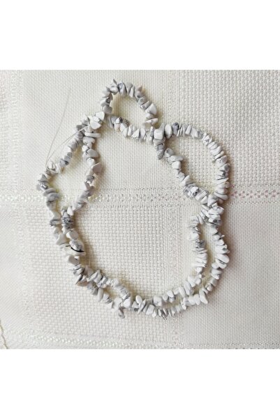 ByKolyeucum خرز حجر هافليت مكسور من الحجر الطبيعي (80 سم) - Klckr0004