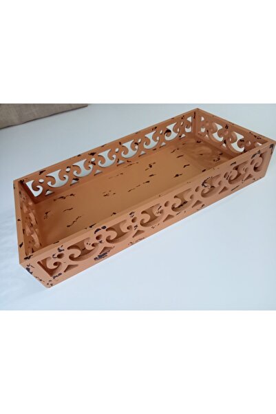 IremTasarimAtolyesi Sunum Tepsisi Ahşap Dekoratif Tepsi Wintage Eskitme El Bo...