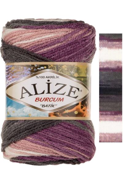 Alize Burcum Batik Χειροποίητο νήμα πλεξίματος μαλλί Χρώμα Κωδικός:1986
