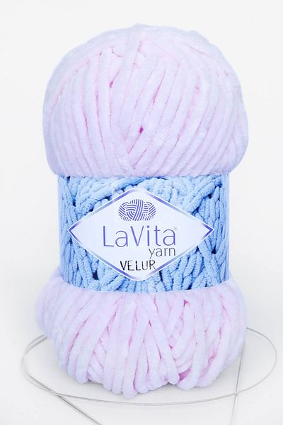 LaVita Yarn Velur Baby Velvet Amigurumi Hand Knitting Yarn Taka Yarn (4005-Bebe Pink)