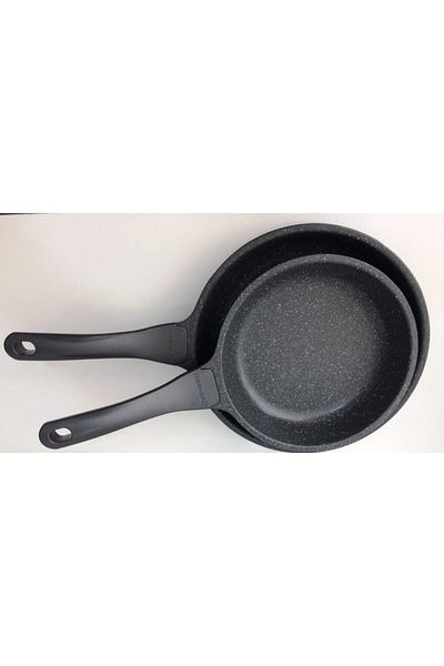 ThermoAD Granite Pan Set 24-28 Cm Set of 2 Gray