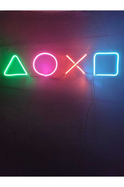 Generic Brand Playstation Neon Shapes Sign Neon Led Decorative Wall Lighting ...