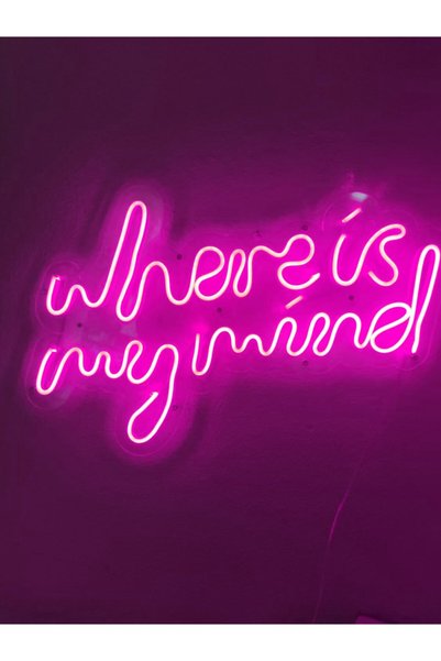 dekoraven Where Is My Mind Neon Sign Neon Lettering Led Decorative Wall Light...