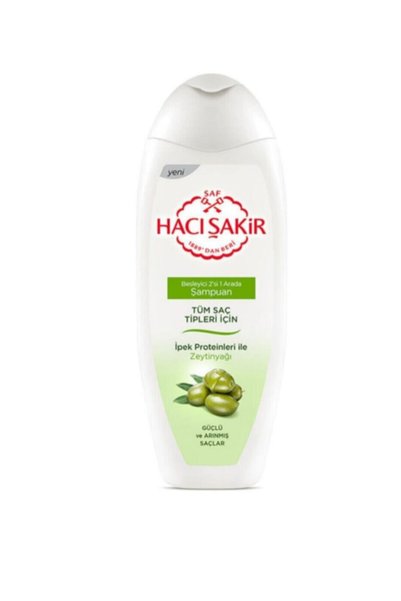 Hacı Şakir Olive Oil Shampoo for All Hair Types 500 ml