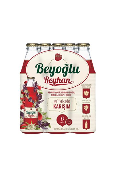 Genel Markalar Beyoğlu Reyhan ve Gül Aromalı Gazlı İçecek 6x250 ml