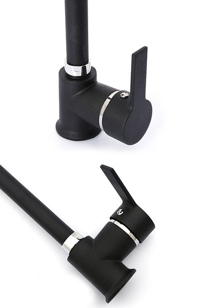KUSTAR Inci Black Kitchen Sink Faucet with 360° Movable Head