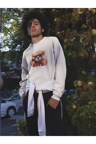 SUNFREE Φούτερ Unisex με στάμπα Teddy Bear