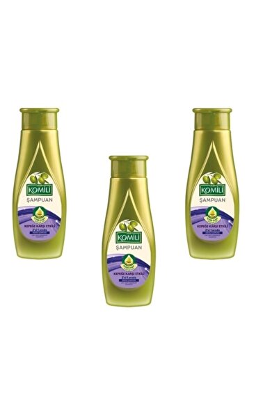Komili Olive Oil Creamy Shampoo - 3 Pieces, Effective Against Dandruff, 500 ml