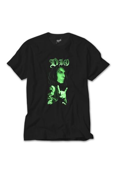 Z zepplin تي شيرت ديو فيس أسود