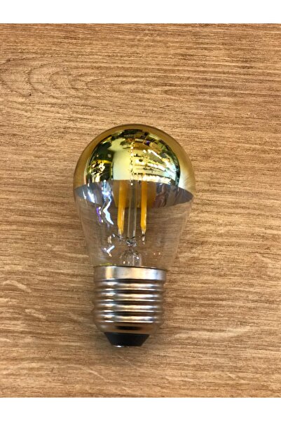 Heka E27 Gold Aynalı G45 Dim Edilebilir Led Ampül 4 Watt 2700 Kelvin 220 Lüme...