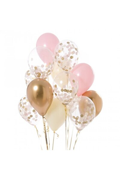 MERİ PARTİ Pembe Bebek Konfeti Balonu