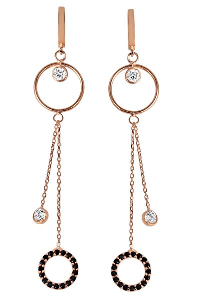 Argentum Concept 925 Ayar Gümüş Halka  Figürlü Sallantılı Küpe - K055401