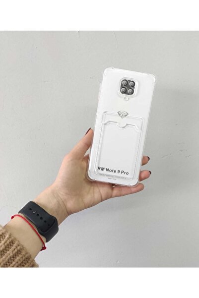 BilişimGo Technology Redmi Note 9s / 9 Pro Şeffaf Kartlıklı Köşe Korumalı Sil...