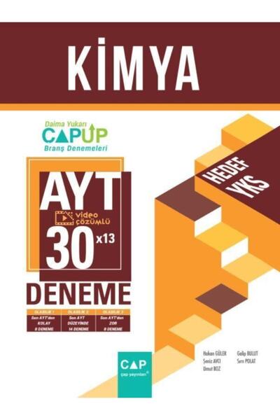 Akm Kitap Ayt Kimya 30x13 Up Branş Denemeleri Çap Yayınları