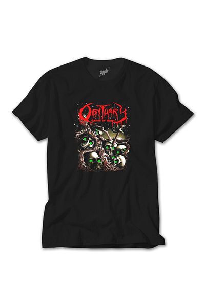 Z zepplin تي شيرت أسود من Obituary Skull Stairs