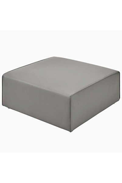 DeccoStil Lüx Suni Deri Kare Puf /orta Sehpa 60*60 Cm
