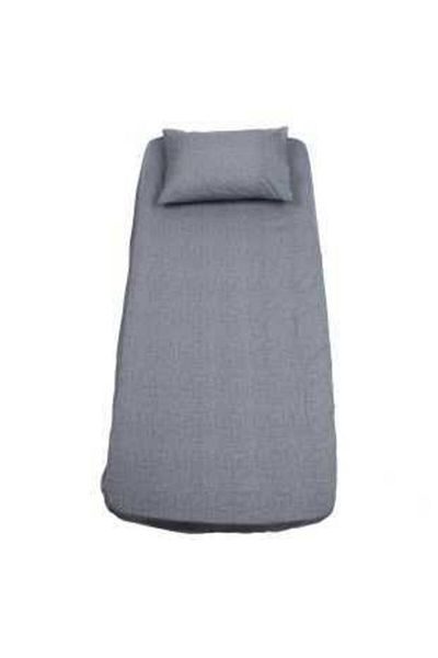 mer-tim ezberbozan ev tekstili Mer-tim Cotton Ranforce Single 100x200x25 Fitted Sheet Set - Dark Gray
