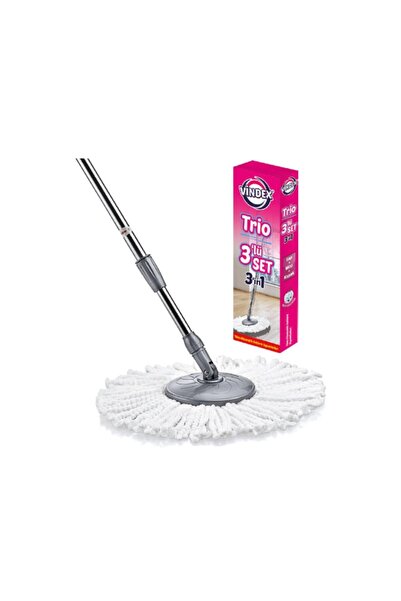 Vindex Trio 3'lü Set Sap+başılk+mop