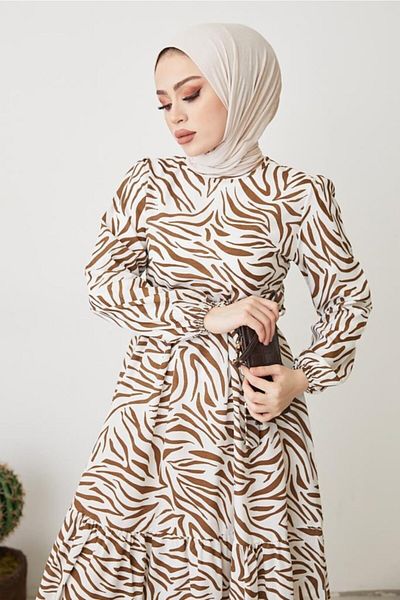 benguen 401 Kleid mit Zebramuster