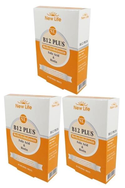 New Life B12 Plus Methylcobalamin 60 Tablets X 3 Pieces