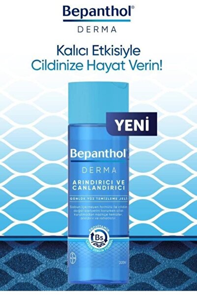 Bepanthol Derma Arındırıcı Ve Canlandırıcı Günlük Yüz Temizleme Jeli 200 Ml 2 Adet