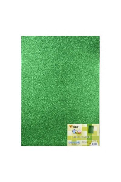 Lino Green Glitter Eva - 50x70 Cm, 10 Pieces