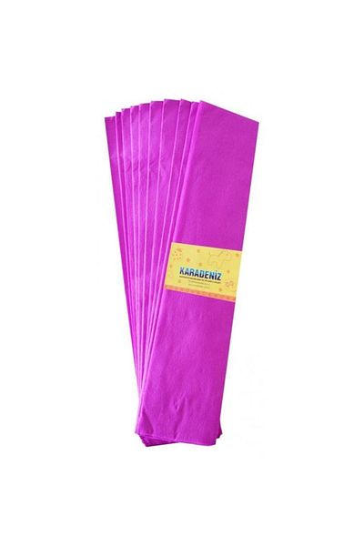 Lino Luxury Crapon Paper (50X200 CM) Pack of 10 Purple