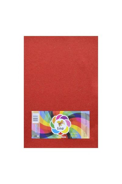 Lino Felt 50x70 cmPack of 10 Red