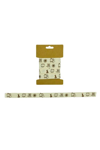 OzanTuhafiye Βαμβακερή κορδέλα Κοτόνι Κορδέλα 1,5 cm 4,5 Mt B40
