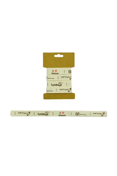 OzanTuhafiye Βαμβακερή κορδέλα Κοτόνι Κορδέλα 1,5 cm 4,5 Mt B61