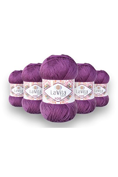 LaVita Yarn روز 5 عبوات أميجورومي، بانش، إيتامين، خيوط حياكة يدوية Desaryou (...