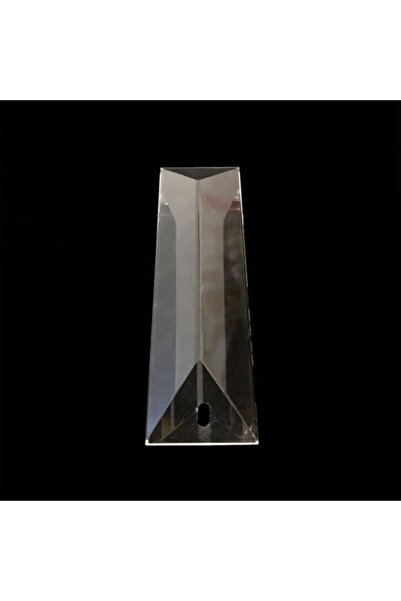 Avizemoda 10 Cm Boyutunda Tek Delikli Cam Avize Taşı. (10 Adet - Şeffaf Renk)