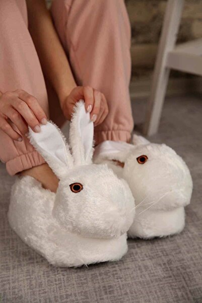 DEPOM Γυναικείες μπότες για το σπίτι White Rabbit Panduf