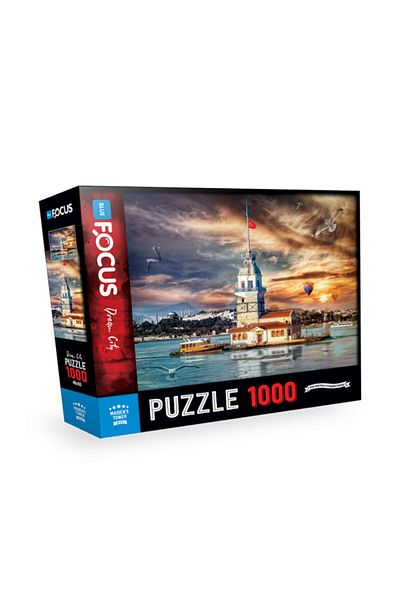 Blue Focus 1000 Piece Puzzle Maiden's Tower Puzzle Dream City Bf273